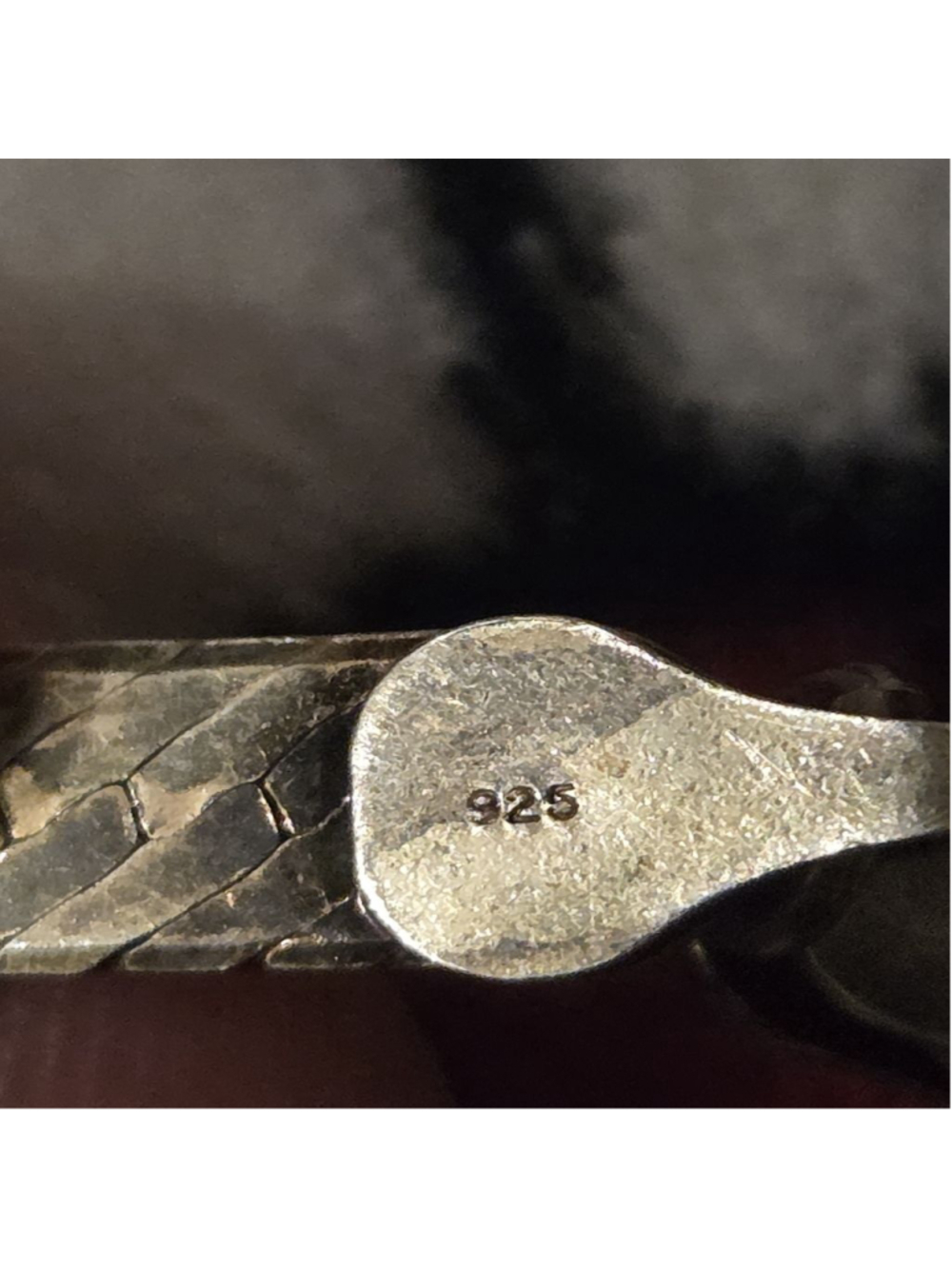 Women's Gold & Silver Herringbone Necklace One Size - Picture 6 of 8